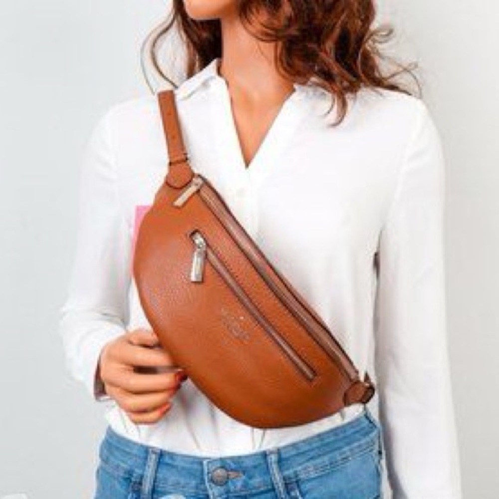 Kate Spade Tan Leather Crossbody Bag